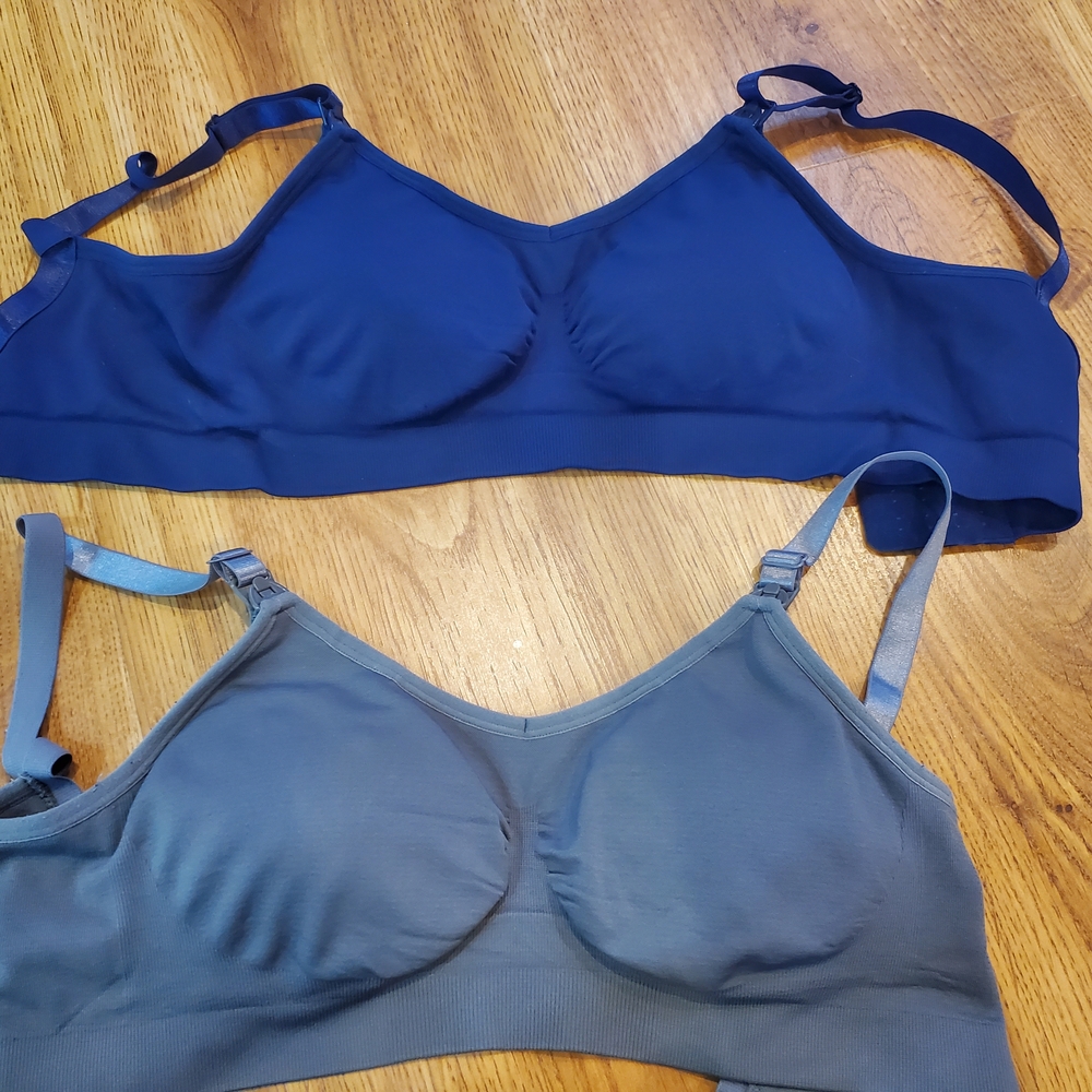Women's Blue and Gray Intimates Set